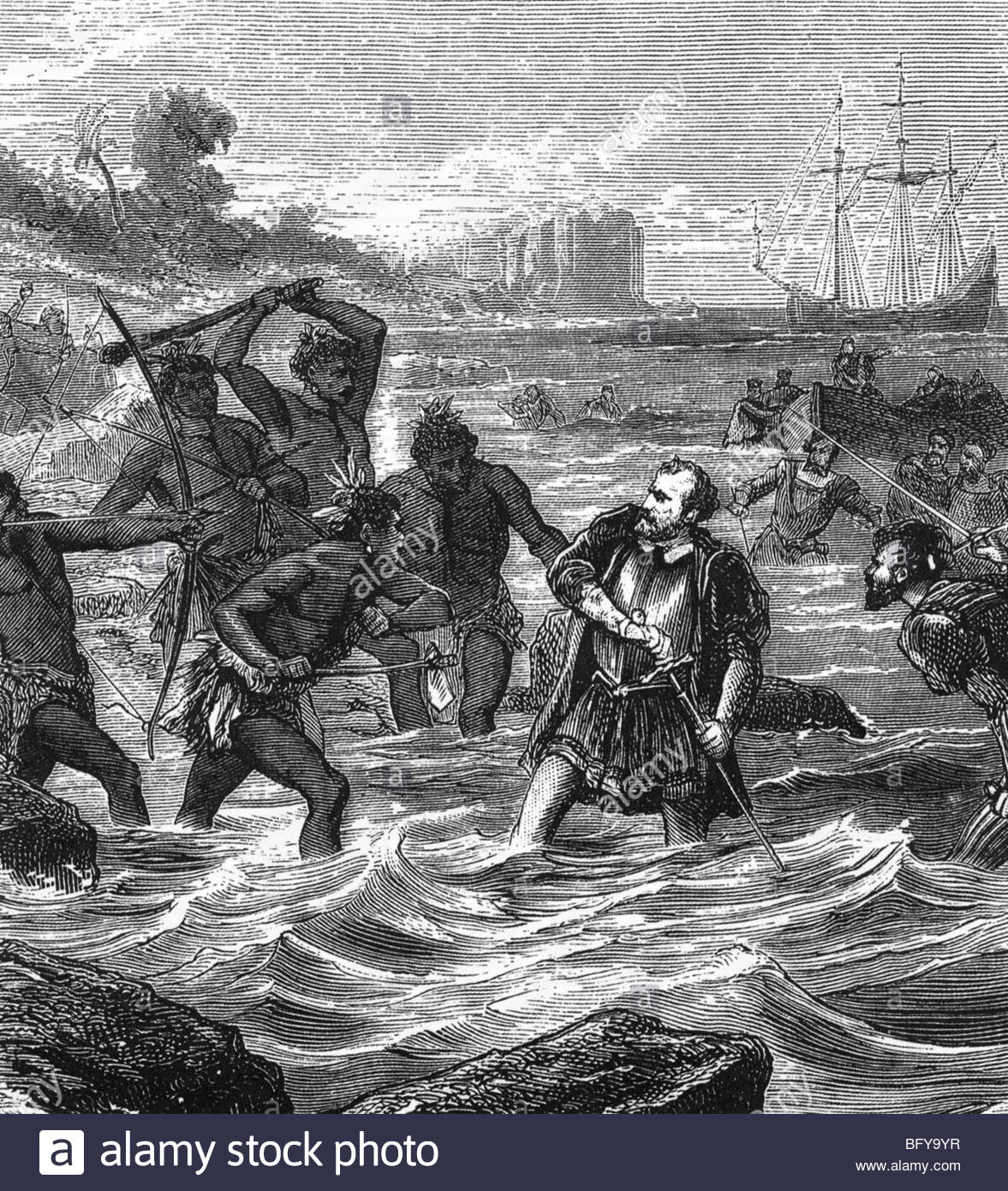  Navigator Ferdinand Magellan killed in the Philippines